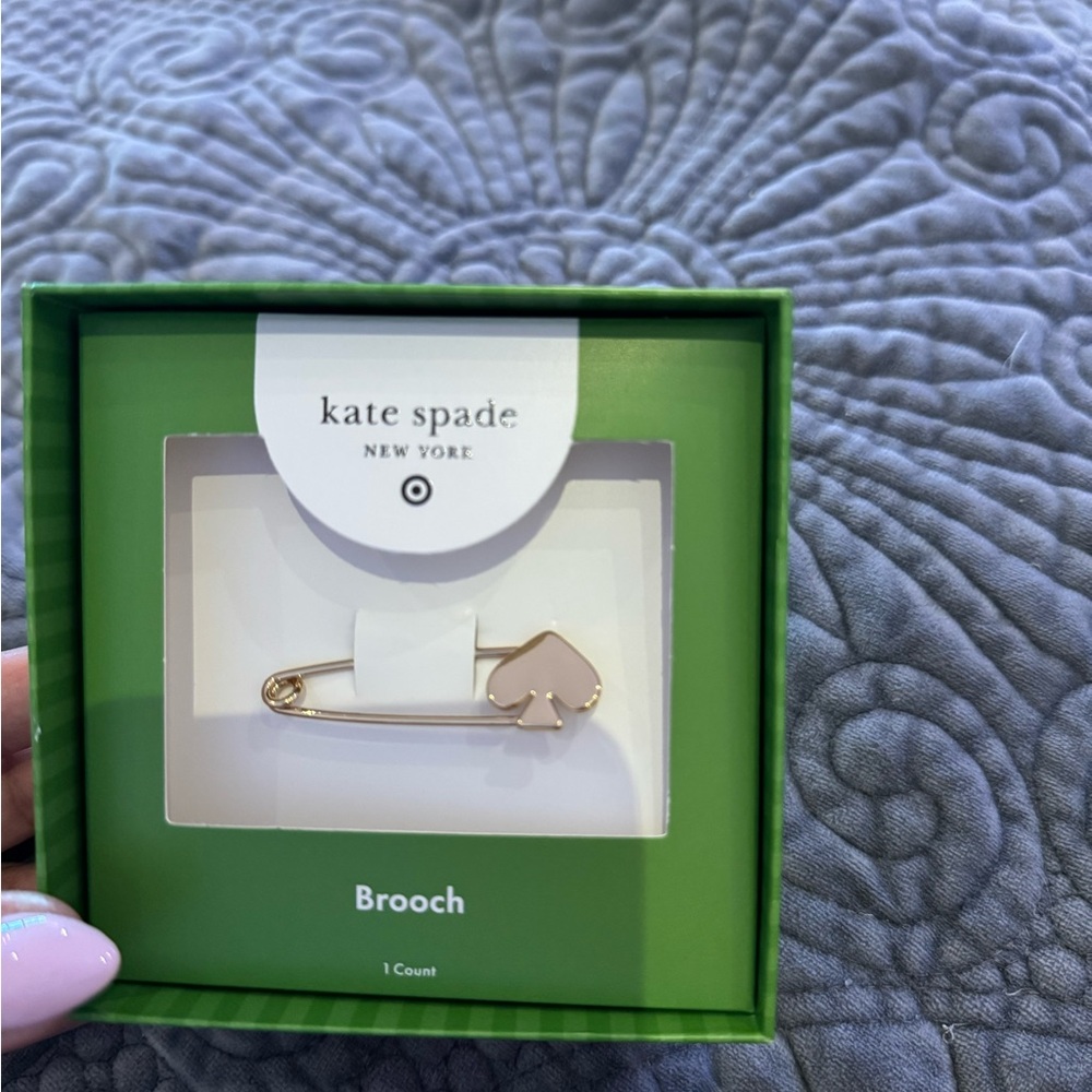 Kate Spade Gold Heart Brooch